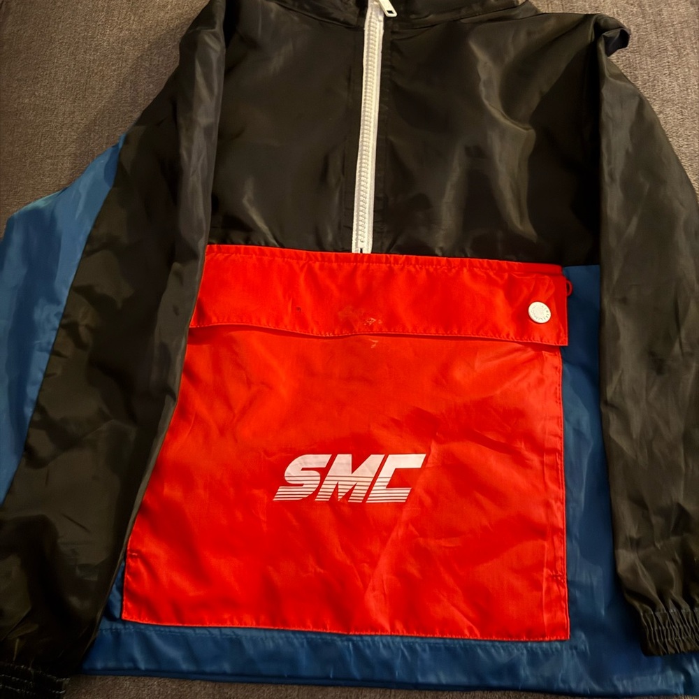 Stella McCarney Kids Colorblock Jacket - Black, Red, Blue Size 8